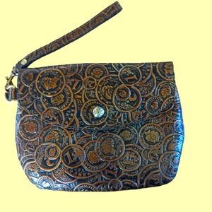 Patricia Nash Marini Belt Bag Coin Tooled Leather